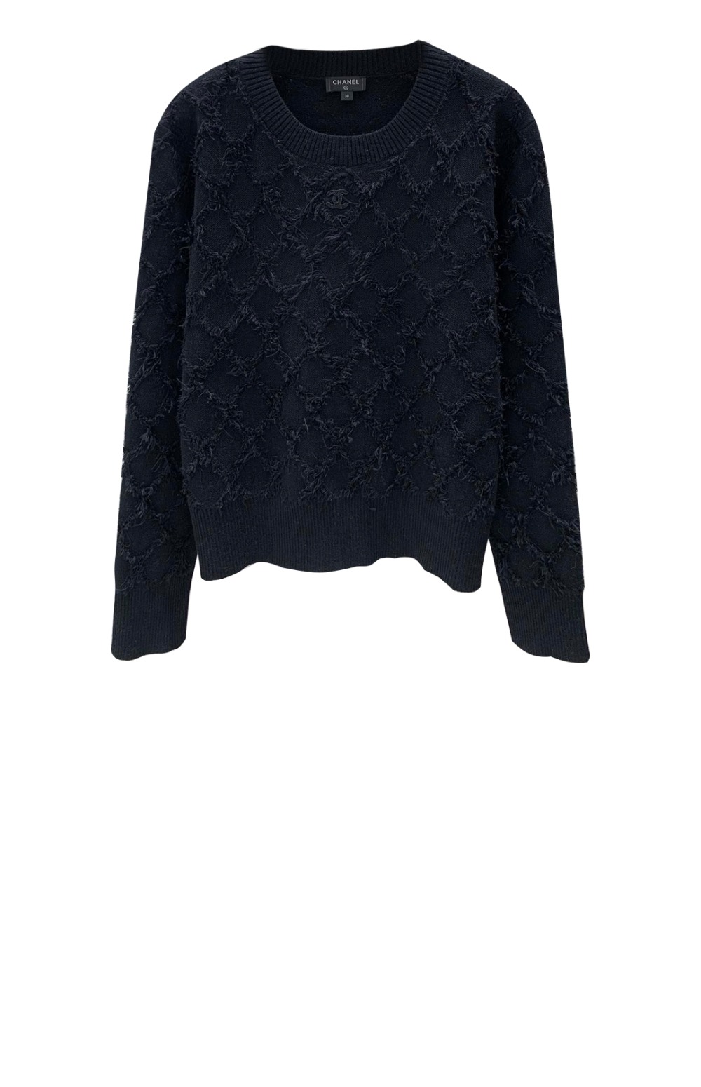 샤넬 프린트 니트 톱