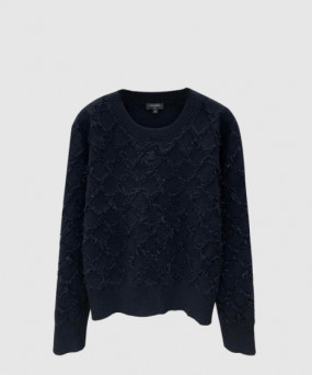 샤넬 프린트 니트 톱