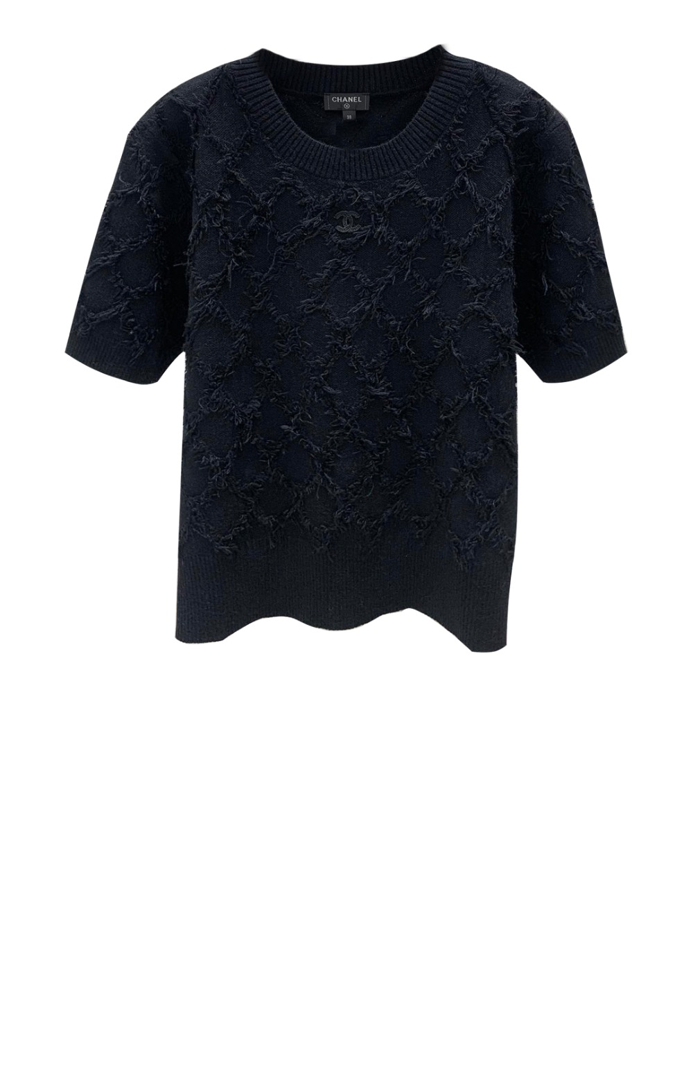 샤넬 프린트 니트 톱