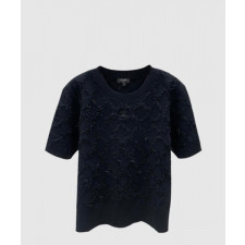 샤넬 프린트 니트 톱