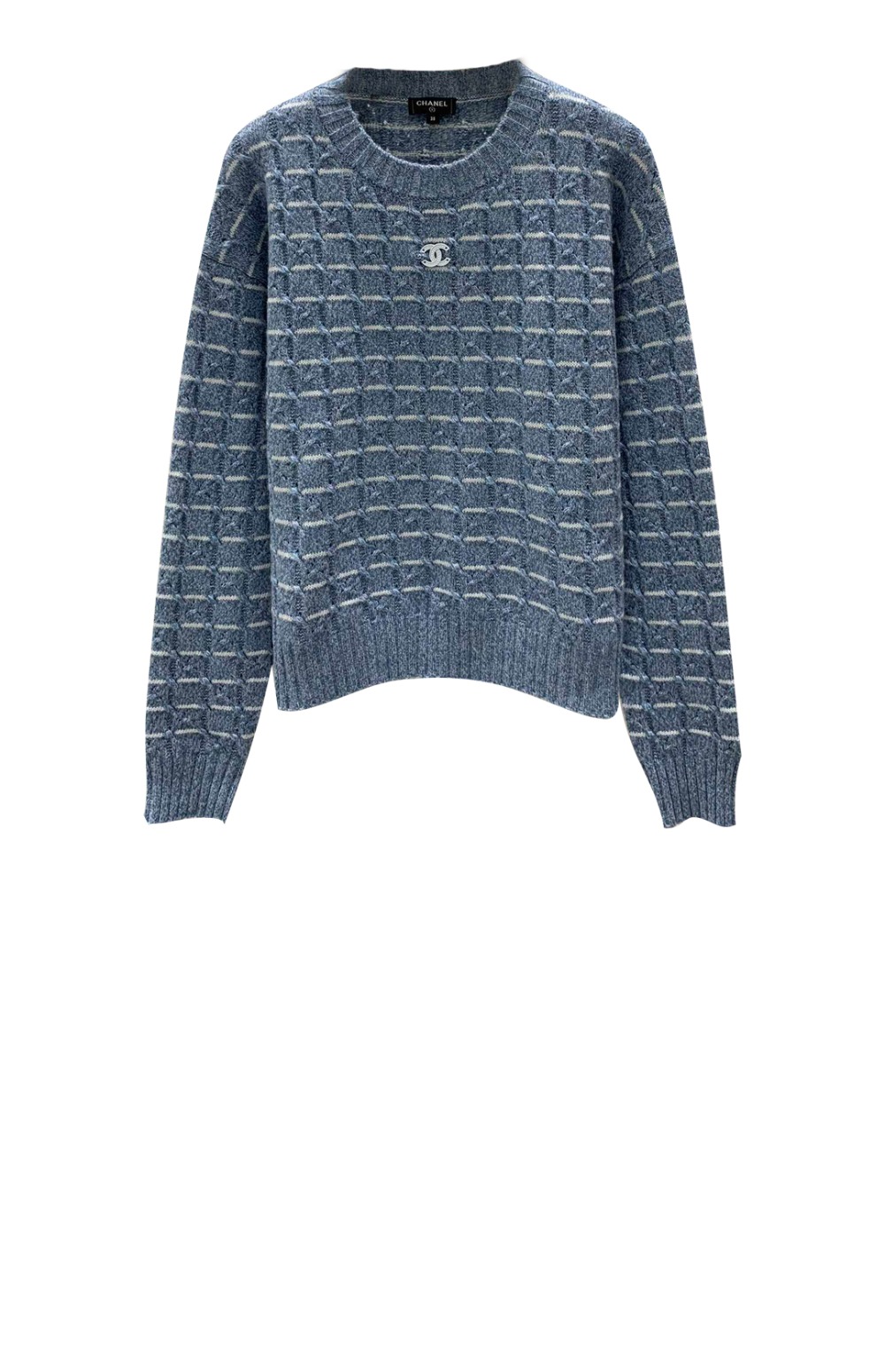 샤넬 프린트 니트 톱