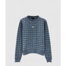 샤넬 프린트 니트 톱