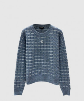 샤넬 프린트 니트 톱