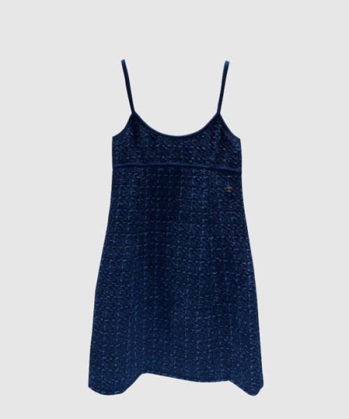 샤넬 로고 니트 원피스