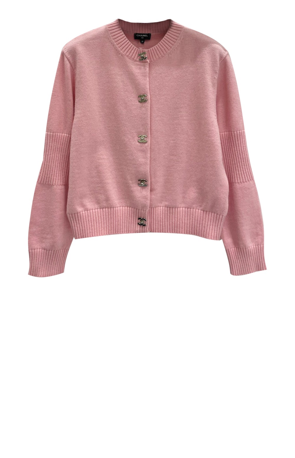 샤넬 로고 니트 코트