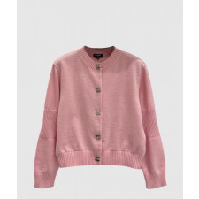 샤넬 로고 니트 코트