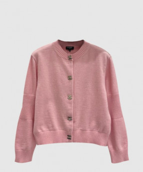 샤넬 로고 니트 코트