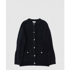 샤넬 로고 니트 코트