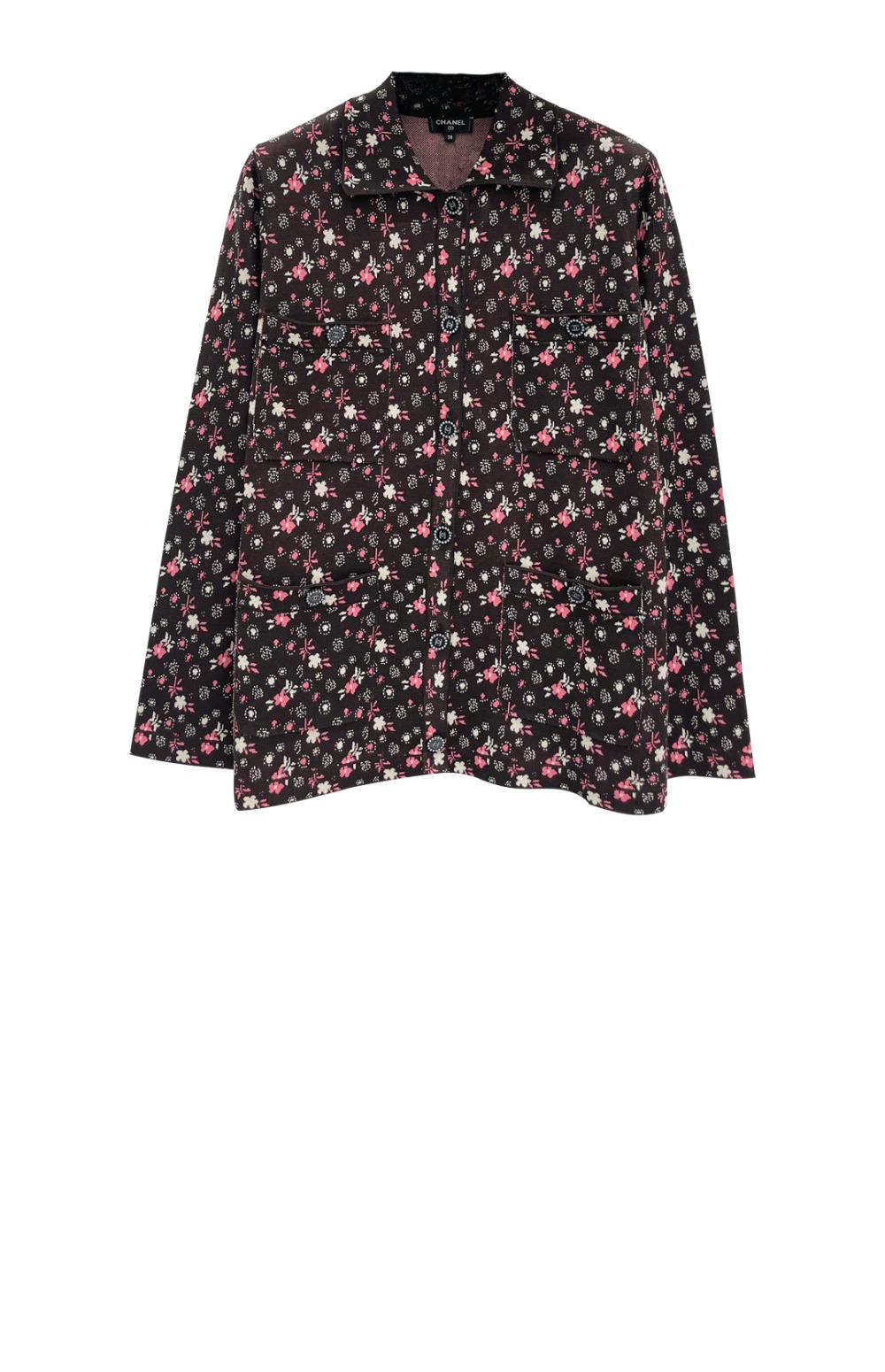 샤넬 로고 프린트 셔츠 톱