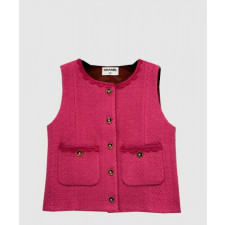 샤넬 로고 프린트 셔츠 톱