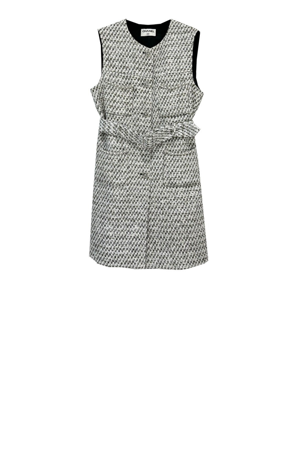 샤넬 로고 니트 원피스