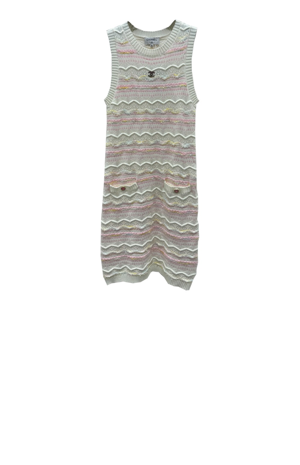 샤넬 로고 니트 원피스