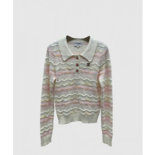 샤넬 로고 니트 상의