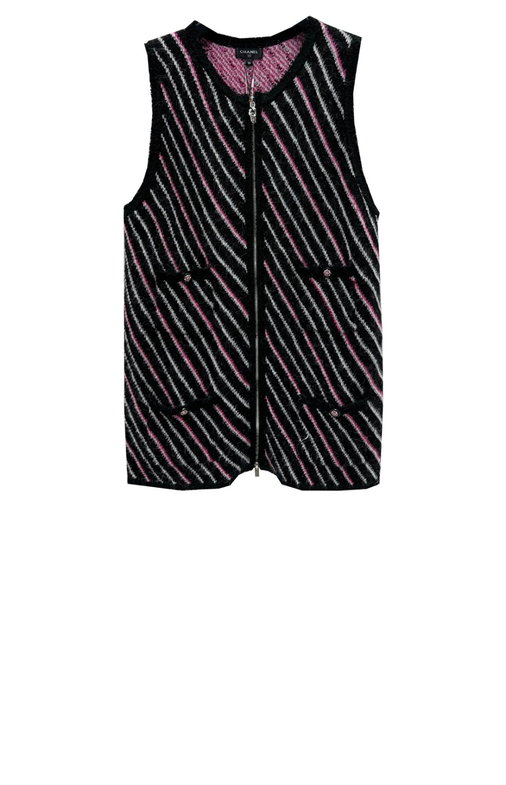 샤넬 로고 니트 원피스