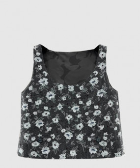 샤넬 로고 니트 상의