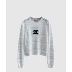 샤넬 프린트 니트 톱