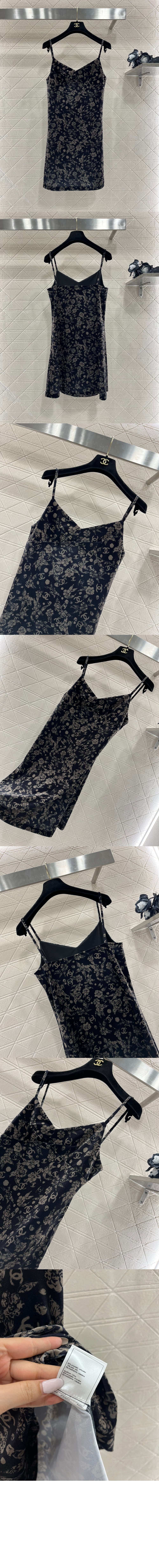 샤넬 로고 니트 원피스