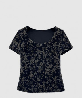 샤넬 로고 니트 상의