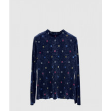 샤넬 로고 니트 상의