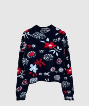 샤넬 로고 니트 상의