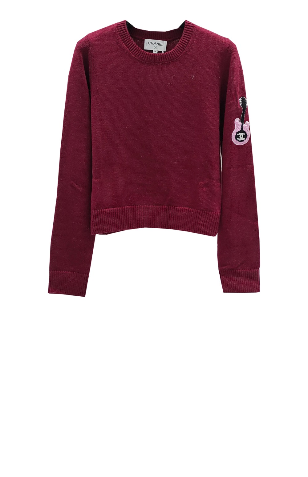 샤넬 프린트 니트 톱