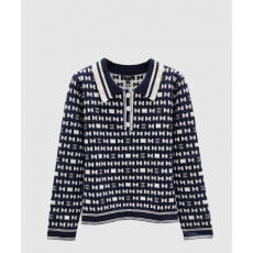 샤넬 로고 니트 상의