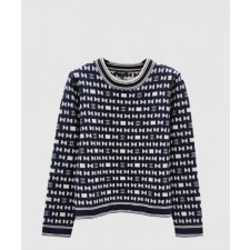 샤넬 로고 니트 상의