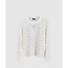 샤넬 로고 니트 상의