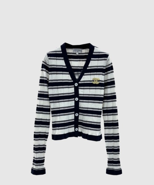 샤넬 로고 니트 상의