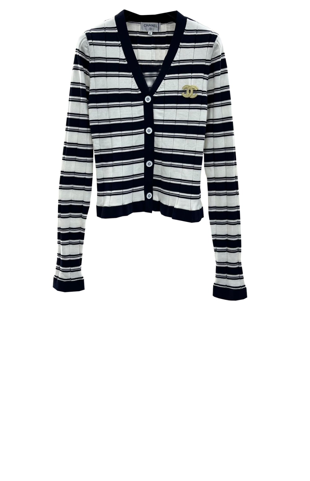 샤넬 로고 니트 상의