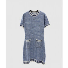 샤넬 로고 니트 원피스