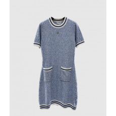 샤넬 로고 니트 원피스