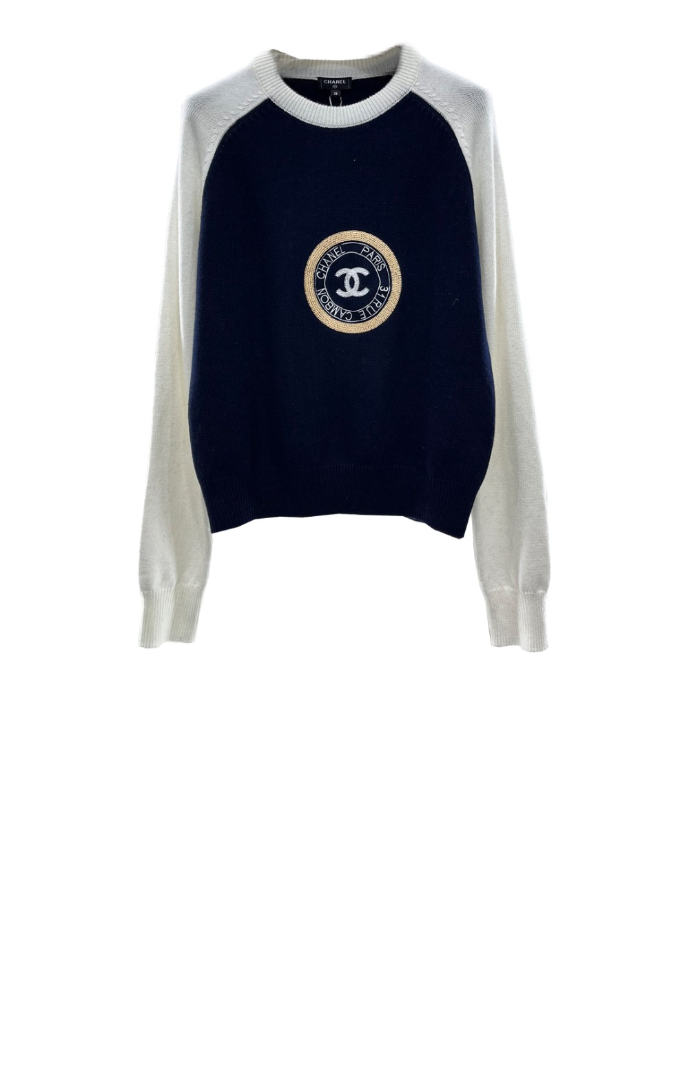 샤넬 로고 니트 상의