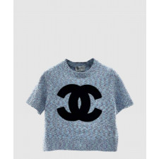 샤넬 로고 니트 상의