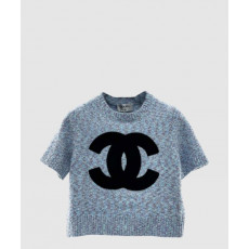 샤넬 로고 니트 상의