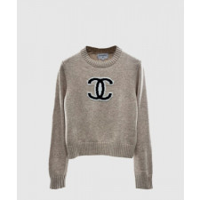 샤넬 로고 니트 상의