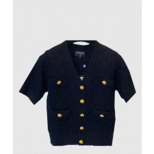 샤넬 프린트 니트 톱