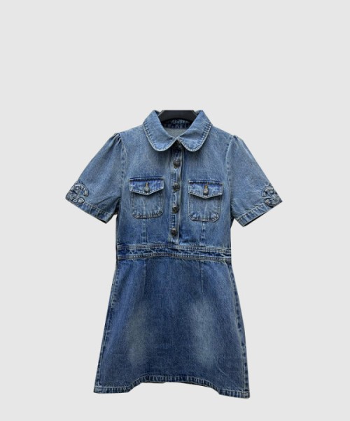 샤넬 플라워 프린트 원피스