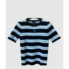 샤넬 프린트 니트 톱