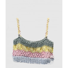 샤넬 로고 나시 톱