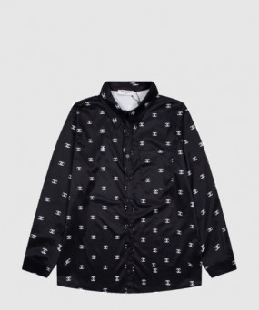 샤넬 로고 도트 셔츠