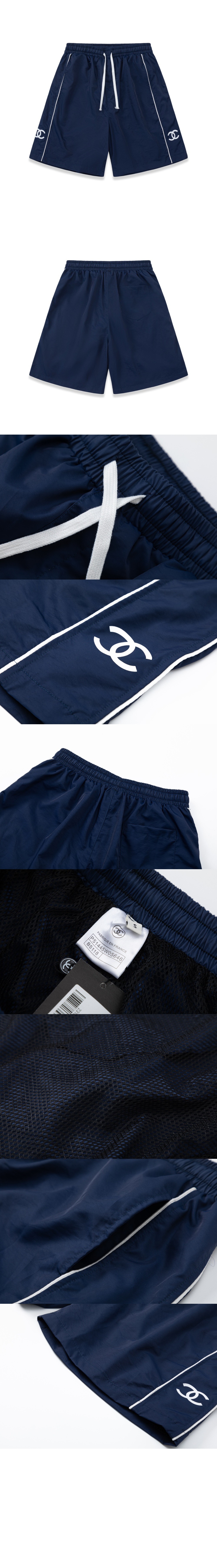 샤넬 로고 프린트 팬츠