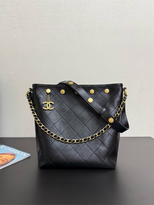 샤넬 골드 코인 히피 호보백 라지