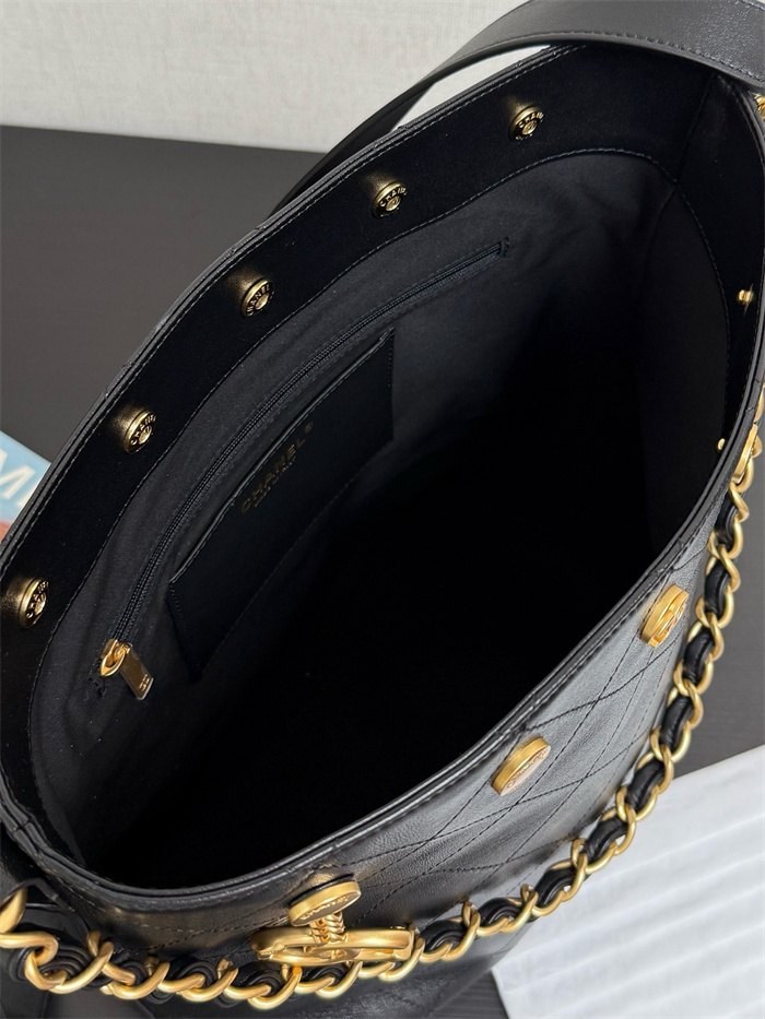 샤넬 골드 코인 히피 호보백 라지