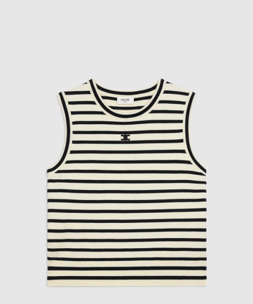 셀린느 트리옹프 슬리브리스 마리니에르 스웨터