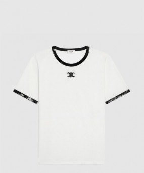 셀린느 트리옹프 자수 티셔츠