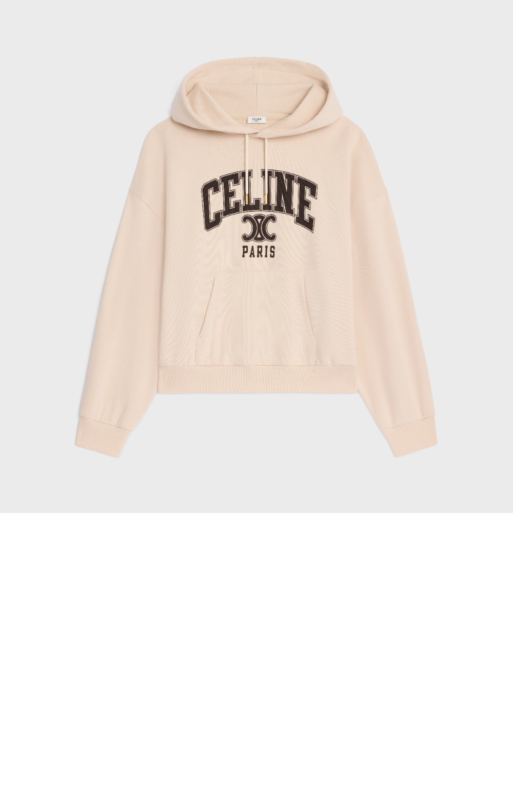 셀린느 오버사이즈 후디 코튼 플리스