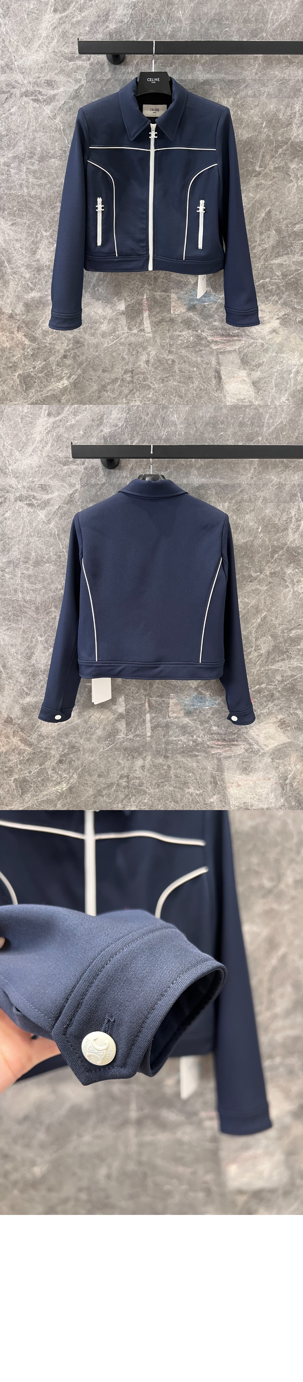 셀린느 첼시 블루종 재킷