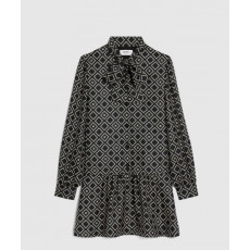 셀린느 바스크 미니 드레스 실크 트윌