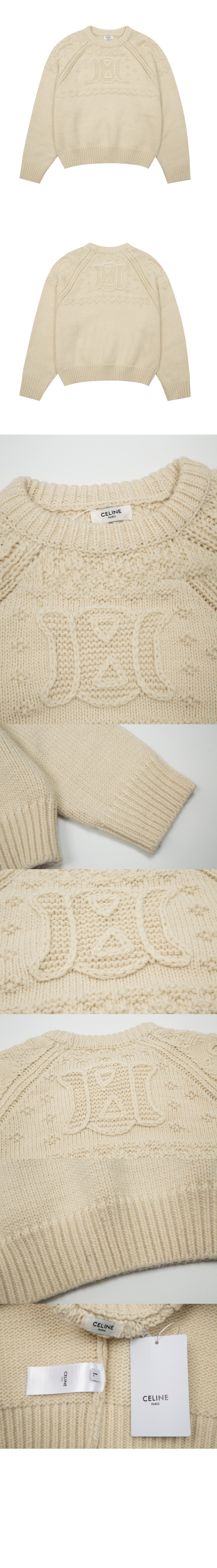 셀린느 크루넥 스웨터